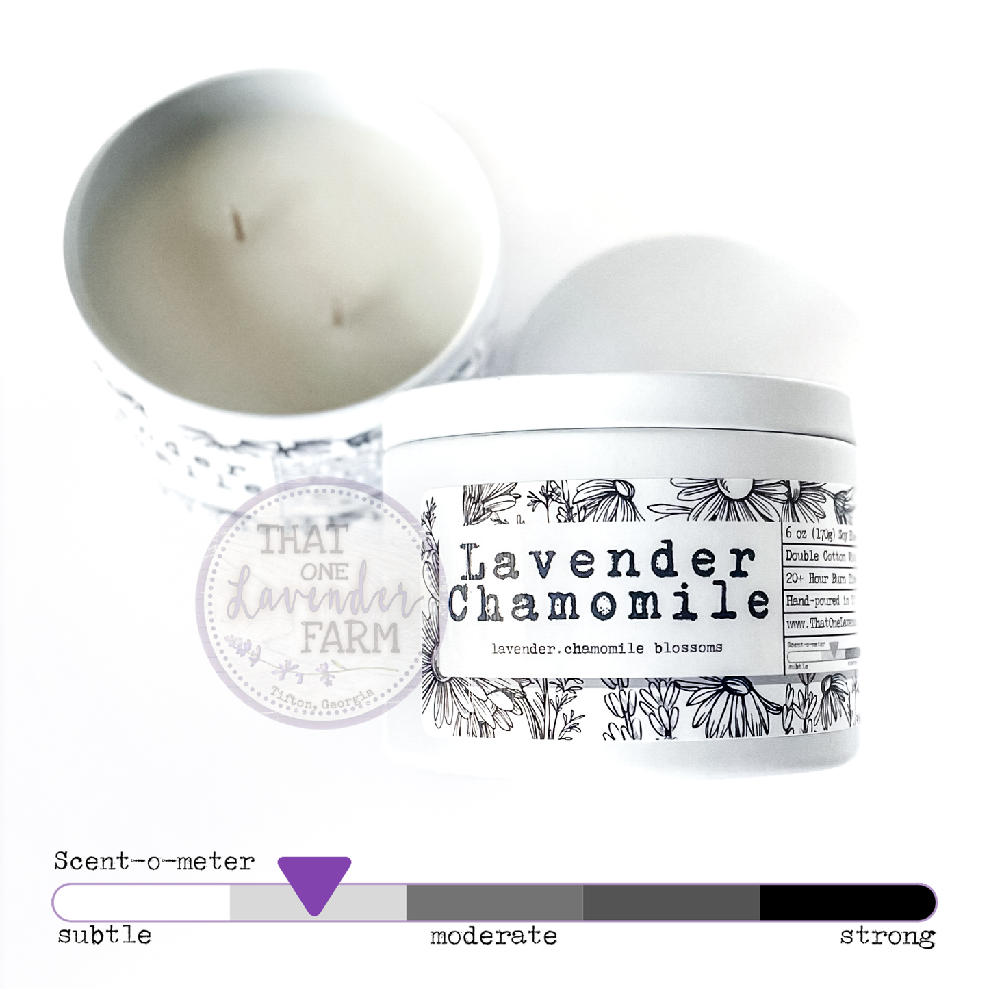 Lavender Chamomile Soy Blend Candle