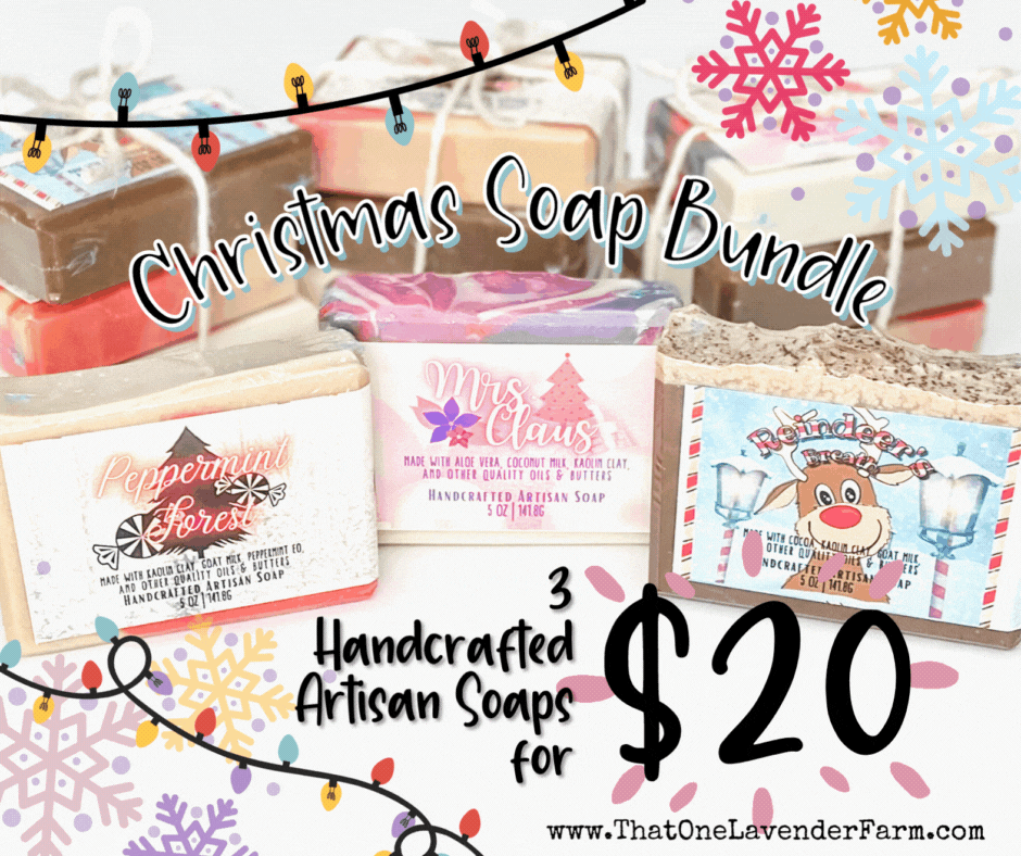 Handcrafted Artisan Soap Christmas Bundle