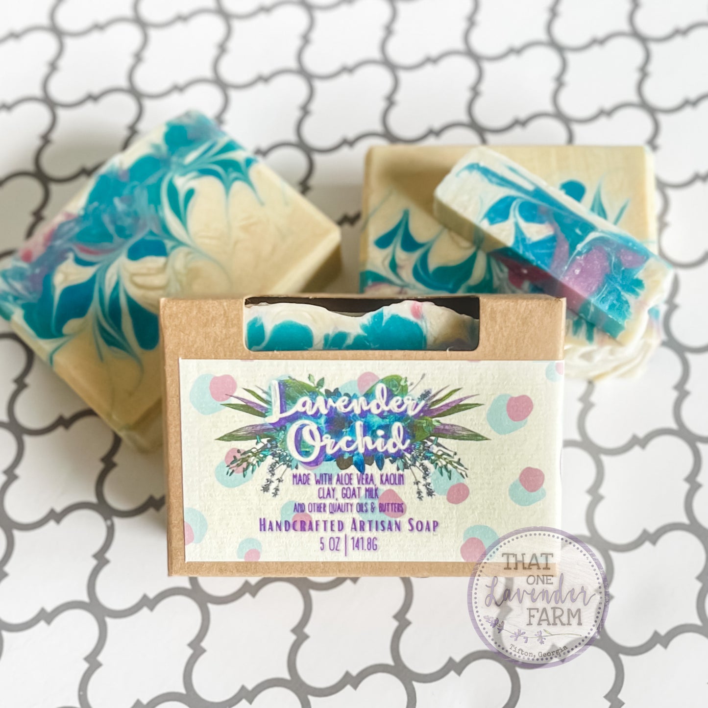 Lavender Orchid Handcrafted Artisan Soap (7177415655601)