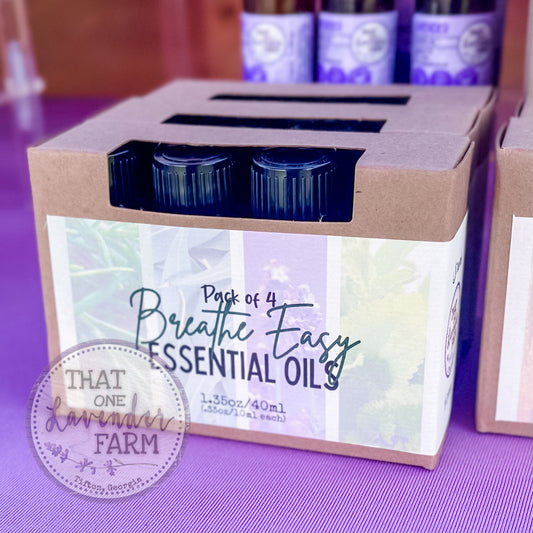 Breathe Easy Essential Oil 4 Pack