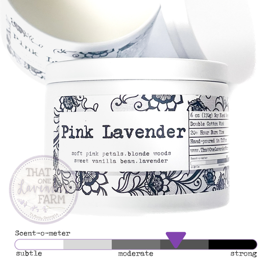 Pink Lavender Soy Blend Candle