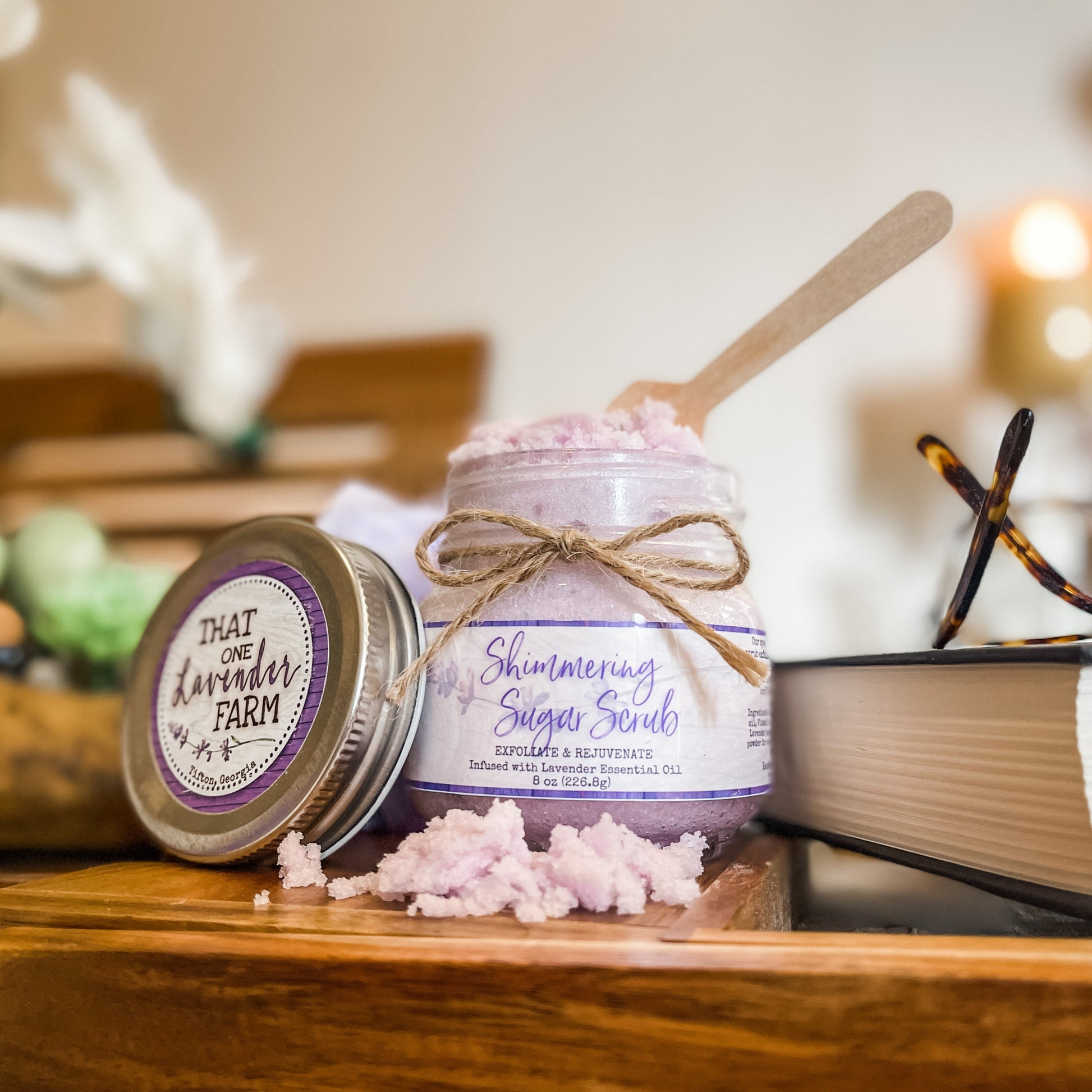 Shimmering Lavender Sugar Scrub (7106119434417)