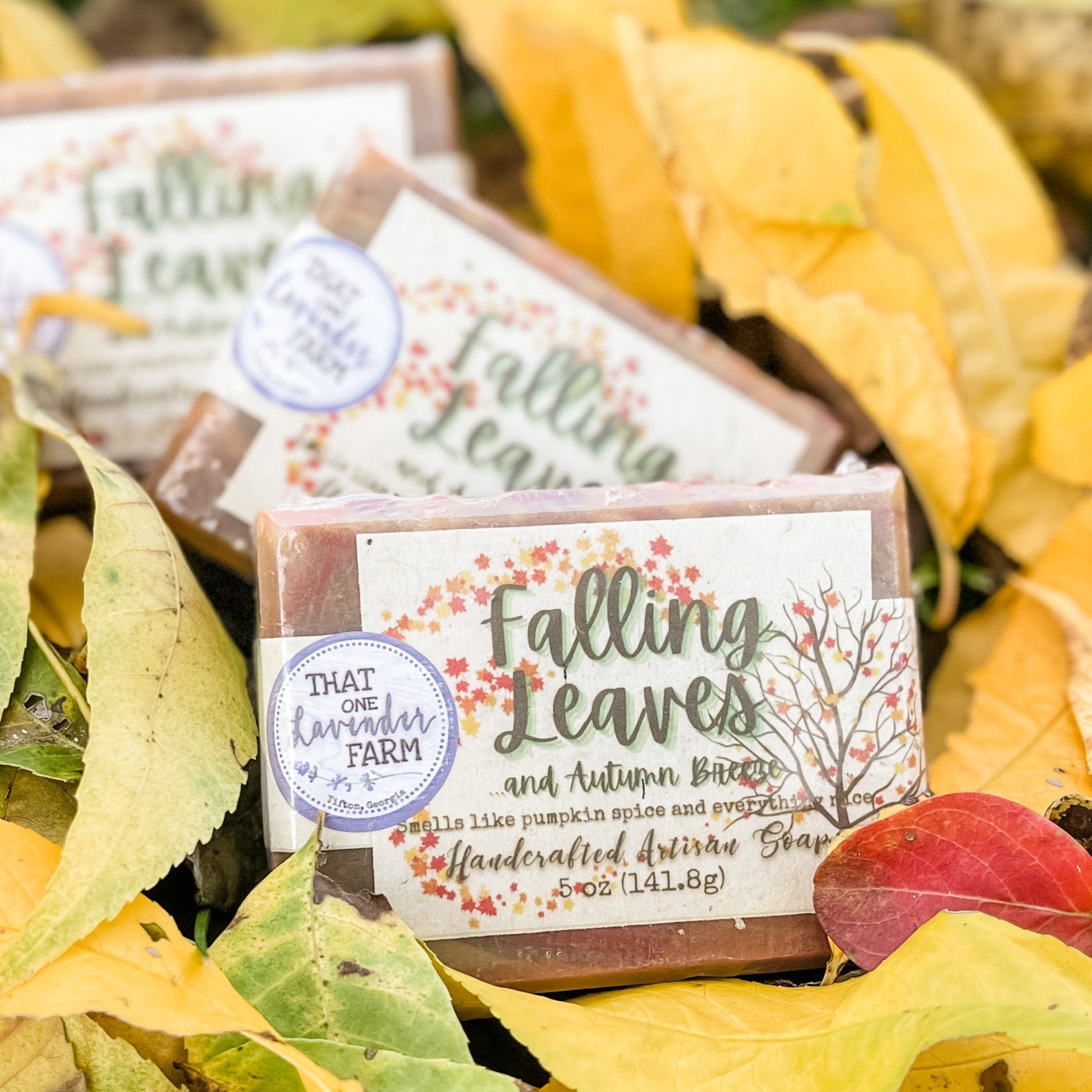 Falling Leaves Handcrafted Artisan Soap (7177388294321)