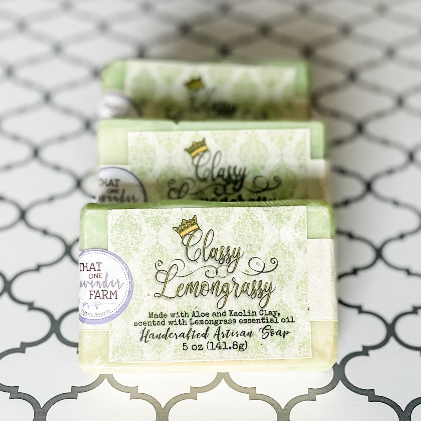 Classy Lemongrassy Handcrafted Artisan Soap (7177387638961)