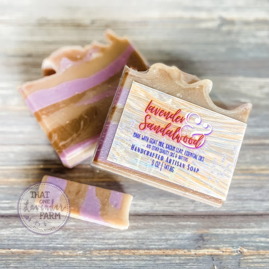 Lavender & Sandalwood Handcrafted Artisan Soap (7177394880689)