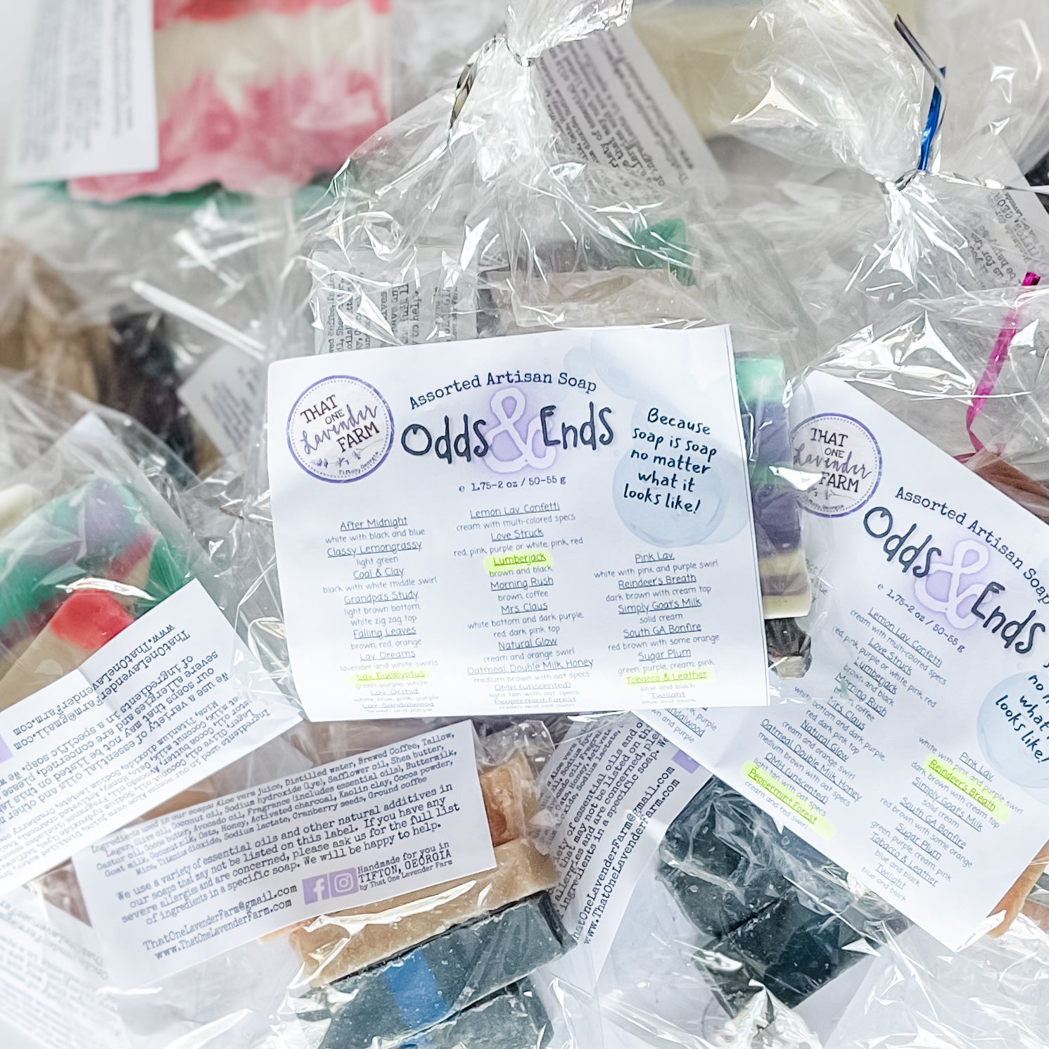 Odds & Ends: Artisan Soap Pieces (7176908931249)