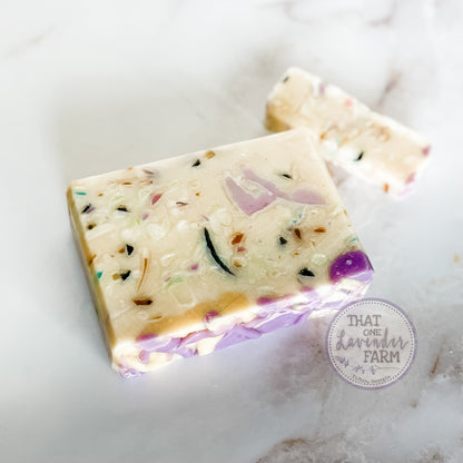 Lemon Lavender Confetti Handcrafted Artisan Soap (7177417818289)