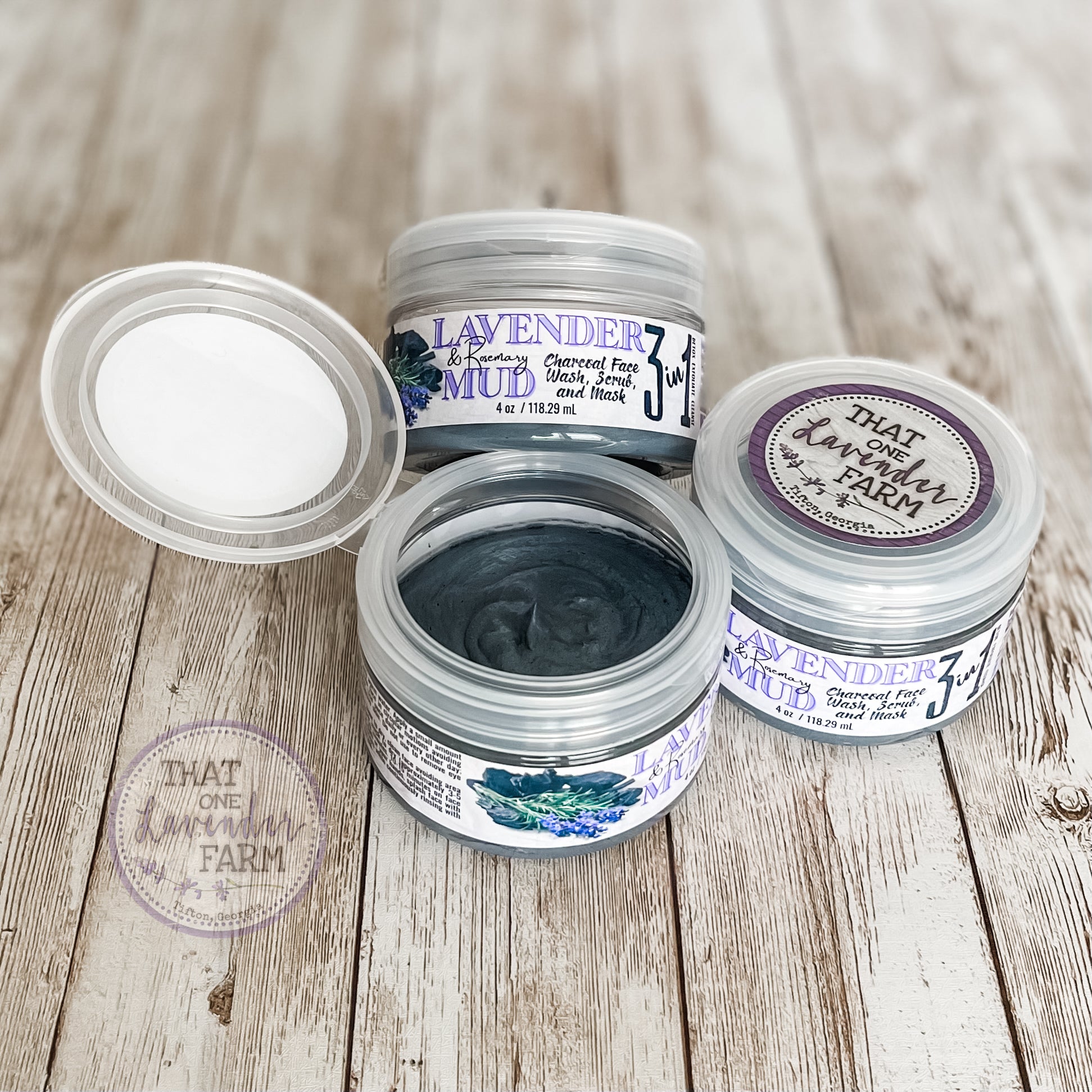 Lavender Mud 3-in-1 Face Wash, Scrub, & Mask (7106117435569)